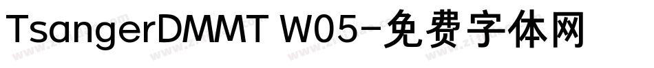 TsangerDMMT W05字体转换